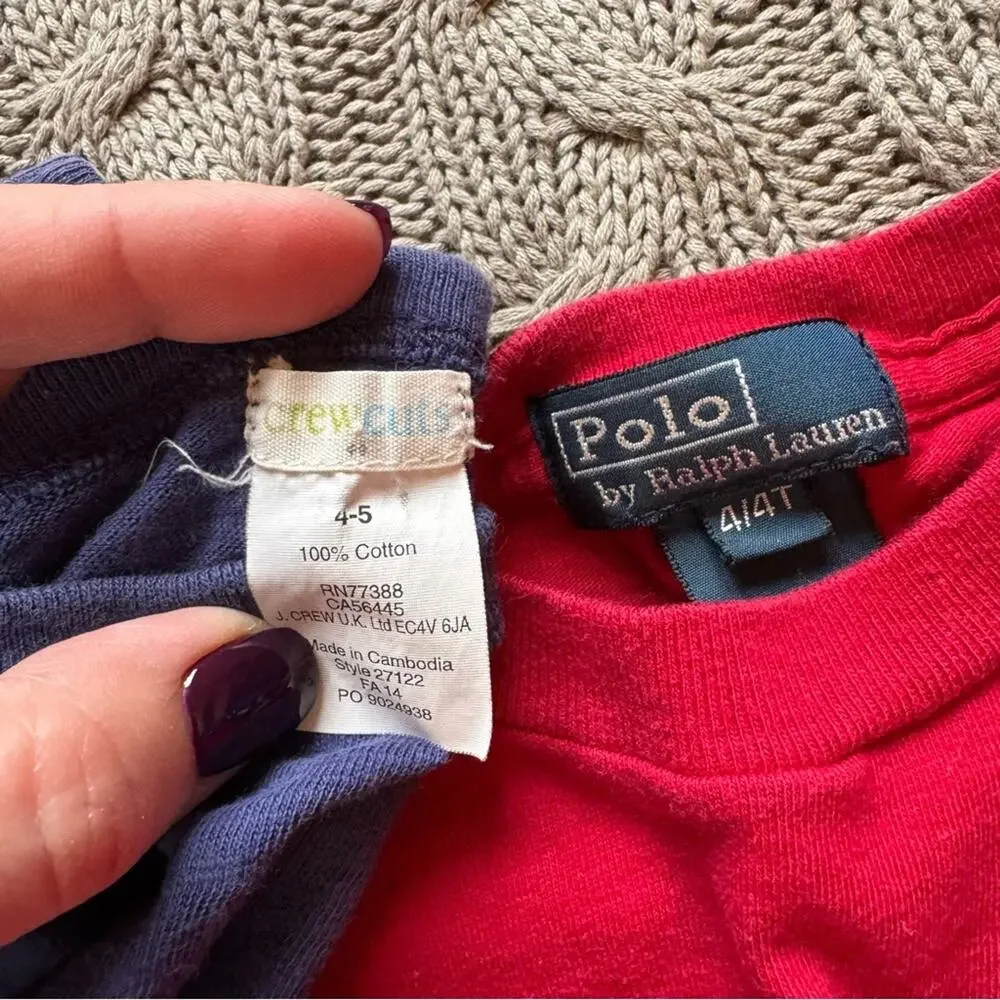 Bundle of Crewcuts and Ralph Lauren Boys Tops ~ 4